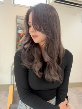 結んでも下ろしても可愛い「顔まわりカット」で小顔見え効果バッチリ☆輪郭カバーもお任せ◎