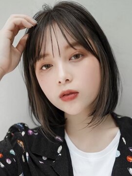 ギークス(GEEKS) 【GEEKS渋谷】イヤリングカラー/冬カラー/伸ばしかけボブ/透明感