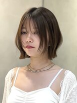 ロンドリメゾン 原宿(Lond re Maison.) ブリーチなし/髪質改善/ピンクベージュ/グレーブラウン/ボブ原宿