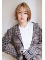 チェレ ブラン 堺東店(Chere brun)&nbsp;ショートボブレイヤー・ハイトーンベージュ・くびれレイヤー
