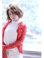 ヘア アンドメイク キヨシ(Hair and Make kiyoshi)&nbsp;kiyoshi/ガーリー ＊透明感カラー　ボブ＊