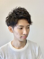 ヘアーショップケイ(HAIR SHOP K.)&nbsp;爽やかアップバングパーマ    ＜2019夏＞