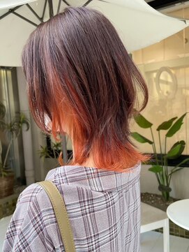 ヘアーメイクオズ(hair make O/S) 人気インナーカラー&オレンジベージュ