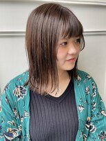 サミット アメ(SUMMIT ame.) 【 tomona 】切りっぱなしロブ  ぱっつん前髪
