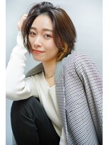 レスピア 銀座(Respia)&nbsp;アクセントカラーの大人ショート【銀座/有楽町】30代40代50代