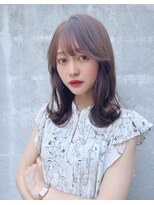 オークヘア 福間店(OAK hair calme) 韓国人風レイヤーが可愛い薄めバングフェザーバング
