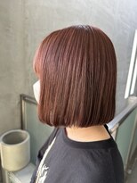 ガルボ ヘアー(garbo hair) #ピンクブラウン#ブリーチありベース#高知美容室#10代#20代