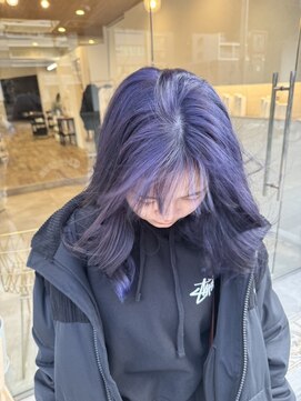 ウタリ(utari) 色落ち可愛いバイオレット【難波 桜川/ケアブリーチ】