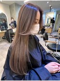 髪質改善＊ロングレイヤーグレーベージュ＊美髪【Zina船橋】