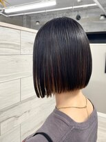 ハツ 橋本(HATSU) 【岩崎】ブリーチ無しインナーカラー×切りっぱなしボブ