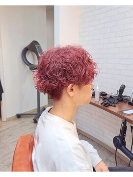 ヘアーサロン カヴィエ(hair salon covie) Wカラーペールレッド