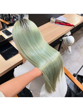ジーニー 横浜(giinii) ハイトーンカラー_ミントグリーン