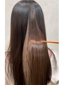 ブロッサム 東中野店 20代30代40代ストレートアッシュベージュ髪質改善艶感カラー