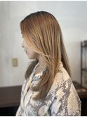 くびれヘア/アプリコットオレンジ/夏のヘアアレンジ/宜野湾