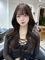 ロンドリメゾン 原宿(Lond re Maison.)&nbsp;チャコール/オリーブグレー/レイヤーカット小顔顔周り韓国原宿