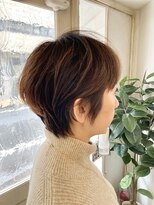 シェノン 赤羽店(CHAINON)&nbsp;ボリューム残し髪質改善ストレートすっきり丸みマッシュショート