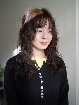 ルクバト(RUKBAT) long / layer / perm /  brown color