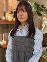 アルク(alku) 顔まわりレイヤー 暖色系カラー ブリーチなしダブルカラー