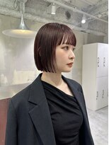 ジェムバイアルテフィーチェ(gem by artefice) シースルーマッシュウルフカットアンブレラカラーショートボブ