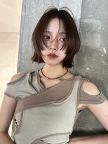サイン 韓国ボブ 渋谷(SIGN)&nbsp;タッセルボブお洒落レイヤーカットブリーチなしダブルケアカラー