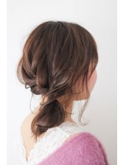 【ruf  hair design】編み込みダウンスタイル