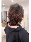 ウルフウェーブのバレイヤージュ