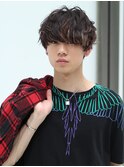 束感ショートマッシュパーマスーツ短髪ツーブロック束感モテる