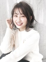 シスタ(SISTA) 【SiSTA】田中濡れ髪グレージュフェザーバング外ハネロブ韓国