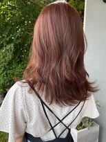 ヘア プロデュース キュオン(hair produce CUEON.) ミディアムレイヤー×オレンジブラウン