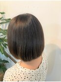 長め前下がりボブ