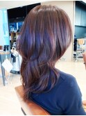 大人かわいいくびれ鎖骨レイヤーミディアム20代30代40代50代