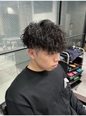 前下がり×マッシュ×スパイラルパーマ