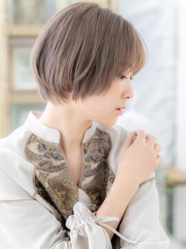 カバーヘア ブリス 北浦和(COVER HAIR bliss) 大人ハイライトシースルー前髪ボブショートa北浦和20代30代40代