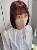 ラインボブ×カシスブラウン