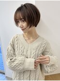 ベージュカラー_レイヤーショート_マッシュショート