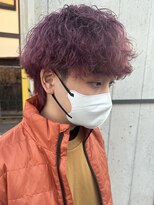 ニアウ 太田店(Niau)&nbsp;ブリーチカラーメンズパーマメンズカラー波巻きスパイラルパーマ