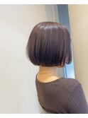 ラベンダーピンクとボブ
