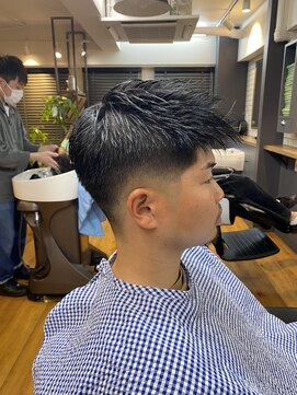 メンズサロン エクシア ブラト(brat) フェードベリーショート×刈り上げショート×30代/40代