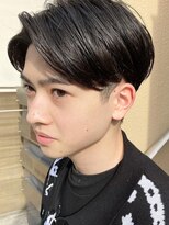 センターパートカルマパーマワンカールパーマ韓国ヘアガイルヘア