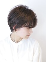 アイスバーグ(eyesburg)&nbsp;大人可愛い艶カラーカーキベージュブラウンミニウルフショート