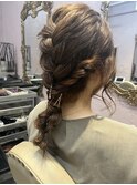 編み込みアレンジ