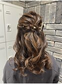 TOKIO ハーフアップ ヘアセット