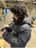 bibito ボリュームウルフ　小顔ネオソバージュ　くるくるパーマ