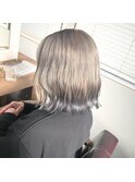 ブルー裾カラー