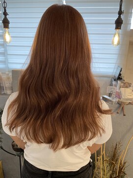 プルメリアドット(Plumeria.) オレンジベージュ