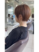 ハピネス 西大寺店(Happiness)&nbsp;ショートカット×ひし形ショートボブ×前髪あり30代40代50代