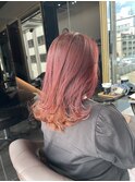ブリーチなしダブルカシスカラー