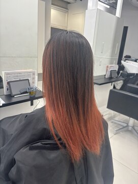 アライブ ハラジュク(ALIVE harajuku) 【ALIVE 夕貴】オレンジバレイヤージュ