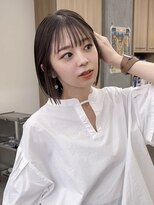 ミリ(mm)&nbsp;顎ラインボブ オリーブベージュ カラー 韓国 髪質改善 仙台