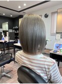『silver ash gray』似合わせカット×ダブルカラー